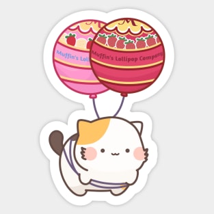 Muffin's balloons Sticker